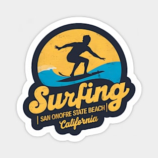 Surfing | San Onofre State Beach | California | Surfing lover gifts Sticker